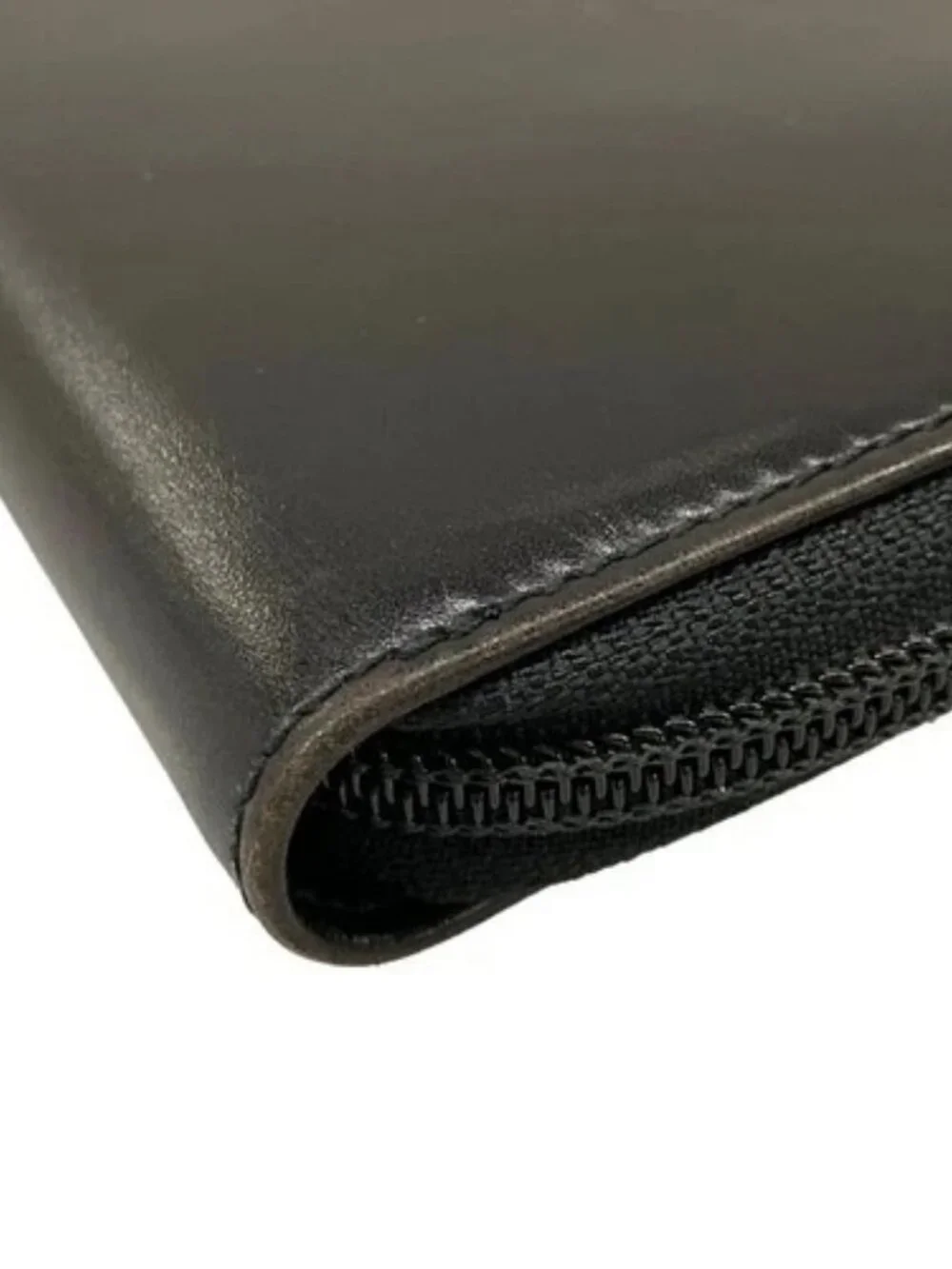 Salvatore Ferragamo Gancini Black Leather Accessory Case